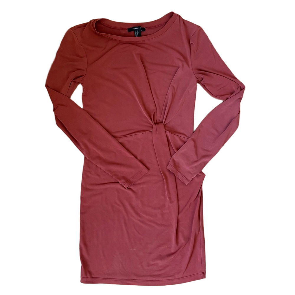 Forever 21 Rust Long Sleeve Dress